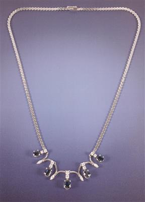 Brillant/Diamant/Saphir Collier - Arte, antiquariato e gioielli