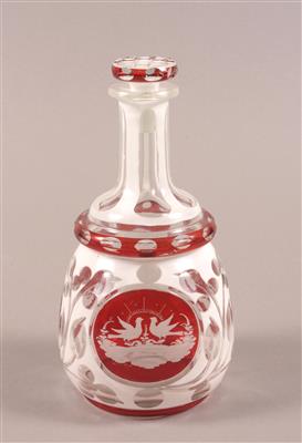 Biedermeier Stöpselflasche um 1830/40 (ehemals Stulpflasche) - Schmuck, Kunst & Antiquitäten