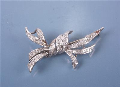 Diamantbrosche zus. ca. 0,60 ct - Art and antiques