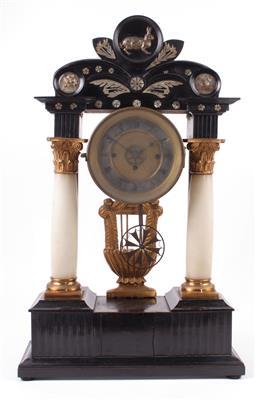 Biedermeier Kommodenuhr um 1830/40 - Schmuck Kunst Antiquitäten