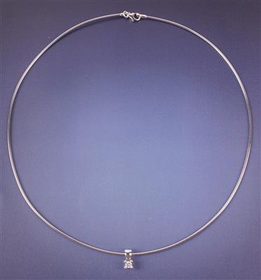 Brillantanhänger an Halskette - Schmuck Kunst Antiquitäten