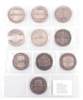 10 Kalendermünzen (Münze Wien) - Schmuck Kunst Antiquitäten