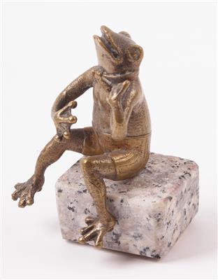 Musizierender Frosch - Schmuck Kunst Antiquitäten