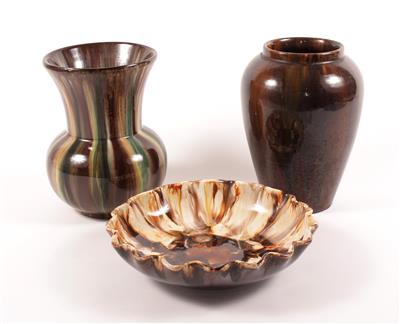 2 Vasen/Obstschale - Arte e antiquariato