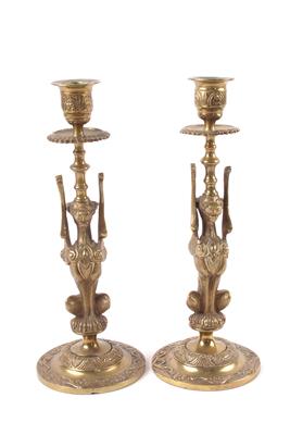 Paar Kerzenständer in klassizistischem Charakter - Kunst und Antiquitäten (bis 500)