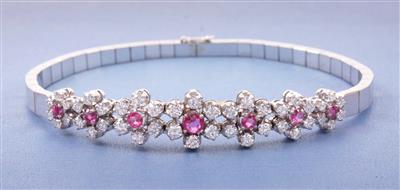 Brillant/Diamantarmkette zus. ca. 1,5 ct - Gioielli, arte e antiquariato