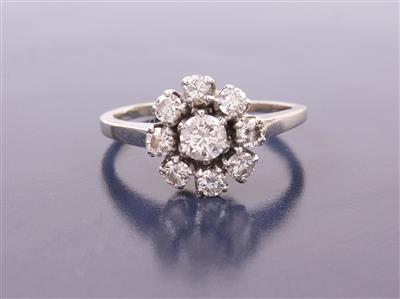 Brillant-Damenring zus. ca. 0,90 ct - Gioielli, arte e antiquariato