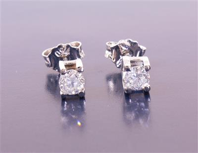 Brillant-Ohrstecker zus. ca. 0,40 ct - Jewellery, Works of Art and art