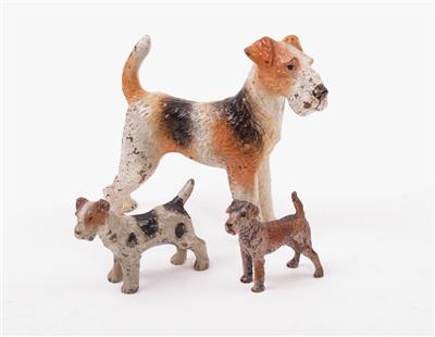 3 Hundefiguren "Schnauzer" - Jewellery, Works of Art and art