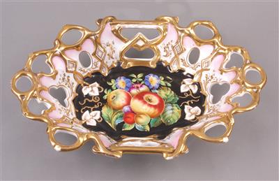 Biedermeier-Obstschale um 1830/40 - Arte e antiquariato