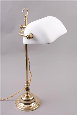 Schreibtischlampe, sogen. Bankierlampe, 20. Jhdt., - Schmuck, Kunst & Antiquitäten