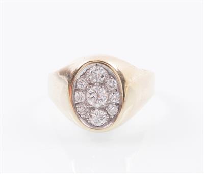 Brillant-Ring zus. ca. 0,70 ct - Jewellery, Works of Art and art