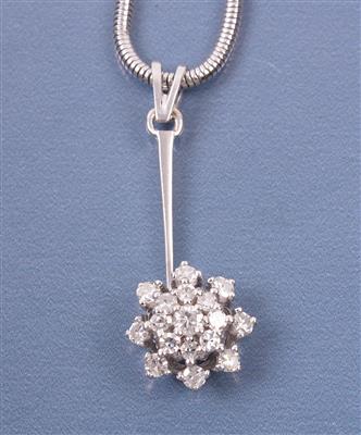 Brillant/Diamant Anhänger an Halskette - Gioielli, arte e antiquariato