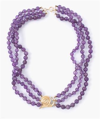 Amethyst-Collier - Klenoty, umění a starožitnosti