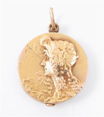 Medailon mit Diamanten - Gioielli, arte e antiquariato