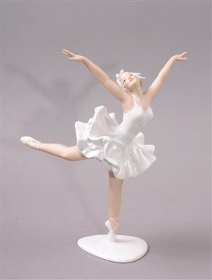 Ballerina "Odette", deutsches Porzellan, Marke Wallendorf, - Jewellery, Works of Art and art