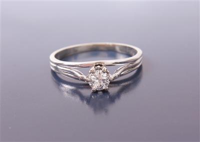 Brillantsolitärdamenring 0,30 ct - Jewellery, Works of Art and art