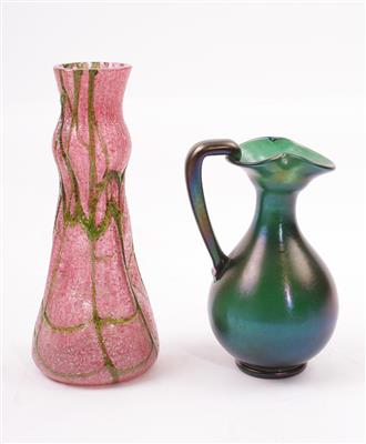 Henkelvase/Vase, Arbeit um 1880-1910, Ausführung Kralik und Josefinenhütte - Gioielli, arte e antiquariato