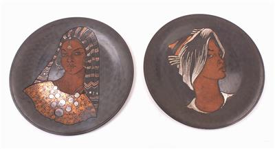 Paar Wandteller, 1. Hälfte 20. Jhdt., - Jewellery, Works of Art and art