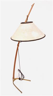 Stehlampe (Dornstab), von J. T. Kalmar  &  A. Pöll, Wien um 1950, Modell 2076, - Klenoty, umění a starožitnosti