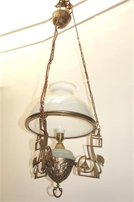 Zugluster, um 1900 (ehemals Petroleumlampe), - Jewellery, Works of Art and art