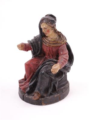 Gottesmutter Maria, alpenländische 18./19. Jhdt., - Gioielli, arte e antiquariato