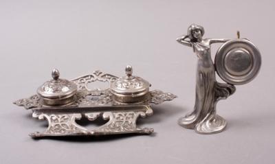 Tintenzeug/Taschenuhrständer, um 1880/1900, - Jewellery, antiques and art