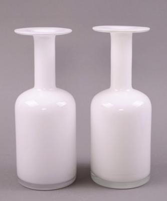 Paar Gul-Vasen, Holmegard/ Dänemark 1960/70, - Schmuck, Kunst, Antiquitäten & Technik