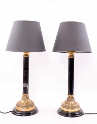 Paar Tischlampen, in klassizistischem Stil, - Schmuck, Kunst & Antiquitäten