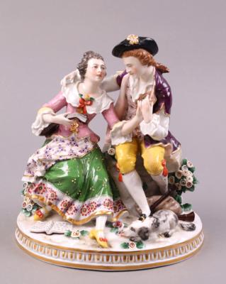 Allegorische Darstellung "Die Musik", königl. bayr. Porzallanmanufaktur Nymphenburg, - Schmuck, Kunst & Antiquitäten