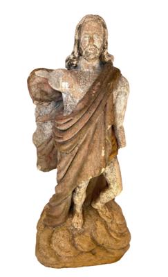 Barocke Sandsteinfigur "Der Auferstandene", - Gioielli, arte e antiquariato