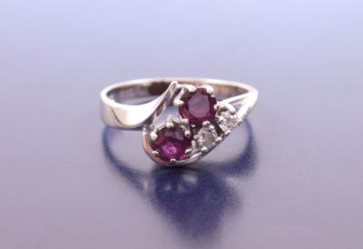 Brillant/Rubin Ring - Jewellery, antiques and art