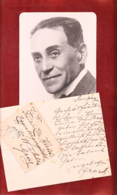 Originalbrief von Schauspieler und Operettensänger Alexander Giradi (1850-1918), - Schmuck, Kunst & Antiquitäten