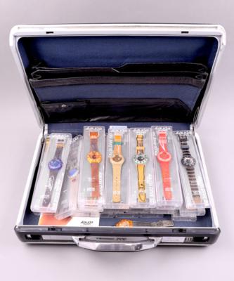 24 Swatch-Uhren "Lauda Air Collection", - Gioielli, arte e antiquariato