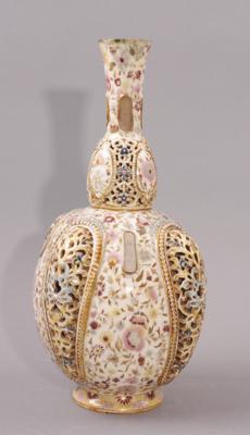 Dekorative Vase, ungarische Keramik, Marke Zsolnay/Pecs, - Gioielli, arte e antiquariato