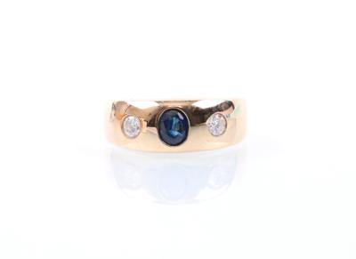 Brillant/Saphir-Ring - Jewellery, Works of Art and art