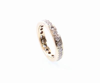 Brillant-Memoryring zus. ca. 0,70 ct - Klenoty, umění a starožitnosti