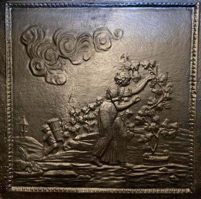 Ofenplatte mit Weinleserelief 2. Hälfte 19. Jhdt., - Jewellery, Works of Art and art