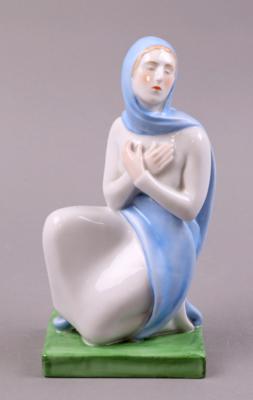 Heilige Maria, ungarisches Porzellan, Marke Herend, - Schmuck, Kunst und Antiquitäten