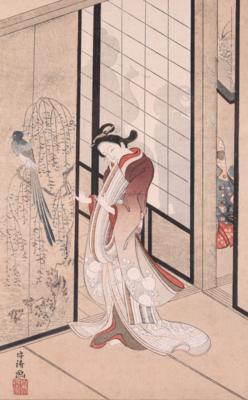 Japan, 1. Hälfte 20. Jhdt., "Geishas", - Grafik