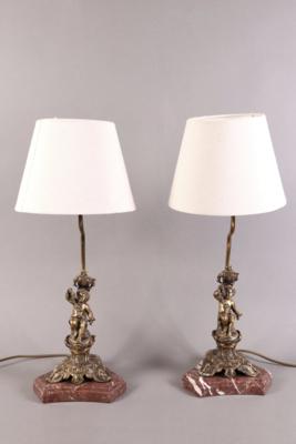 Paar Nachttischlampen, in klassizistischem Stil, Ende 20. Jhdt., - Gioielli, arte e antiquariato
