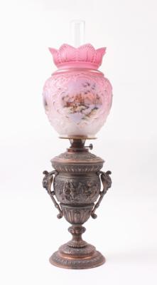 Historismus-Petroleumlampe, um 1880, - Jewelry, Art & Antiques