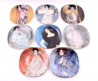 8 Wandteller, nach Gustav Klimt - Jewelry, Art & Antiques