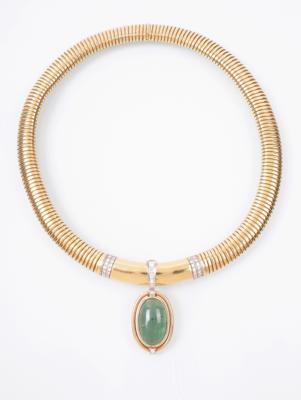 Brillant/Turmalin-Collier - Gioielli, arte e antiquariato