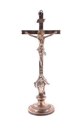 Biedermeier Stand-Kruzifix, Österreich, 1. Viertel 20. Jhdt., - Schmuck, Kunst & Antiquitäten