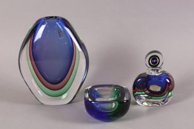 Vase/Schale/Stöpselflasche, Murano/Italien, 20. Jhdt., - Jewelry, Art & Antiques