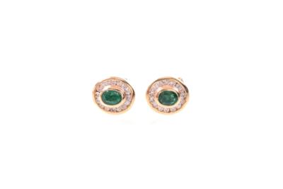 Brillant/Smaragd-ohrstecker - Jewelry, Art & Antiques