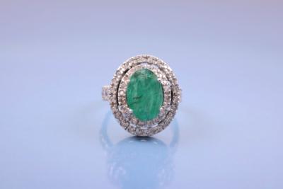 Brillant Smaragdring - Šperky, umění a starožitnosti