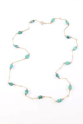 Türkis-Halskette (behandelt) - Jewelry, Art & Antiques