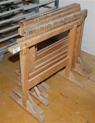 6 Schragerl (Stellböcke) - Maschinen zur Holzbearbeitung
